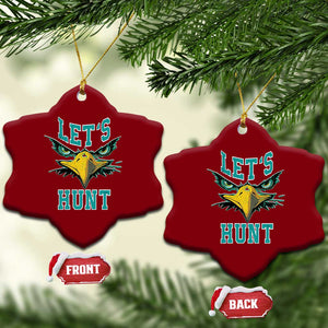 Eagles Inspirational Ceramic Ornament Green Birds Let's Hunt TS02 Print Your Wear