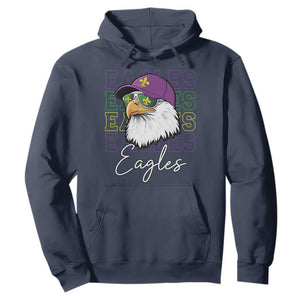 Mardi Gras Eagles Hoodie 2025 Champs NOLA Louisiana TS02 Navy Print Your Wear