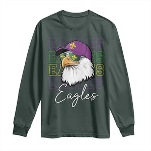 Mardi Gras Eagles Long Sleeve Shirt 2025 Champs NOLA Louisiana TS02 Dark Forest Green Print Your Wear