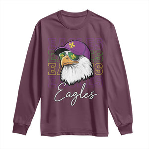 Mardi Gras Eagles Long Sleeve Shirt 2025 Champs NOLA Louisiana TS02 Maroon Print Your Wear