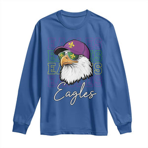 Mardi Gras Eagles Long Sleeve Shirt 2025 Champs NOLA Louisiana TS02 Royal Blue Print Your Wear