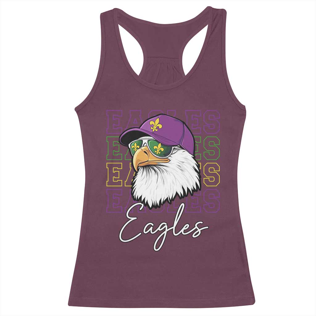 Mardi Gras Eagles Racerback Tank Top 2025 Champs NOLA Louisiana TS02 Maroon Print Your Wear