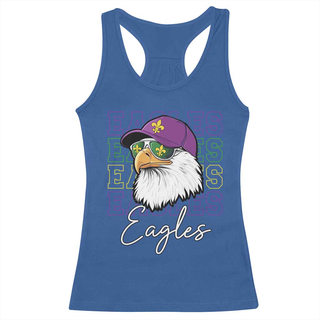 Mardi Gras Eagles Racerback Tank Top 2025 Champs NOLA Louisiana TS02 Royal Blue Print Your Wear