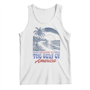 Welcome To America's Gulf Tank Top Retro Vintage Beach TS02 White Print Your Wear