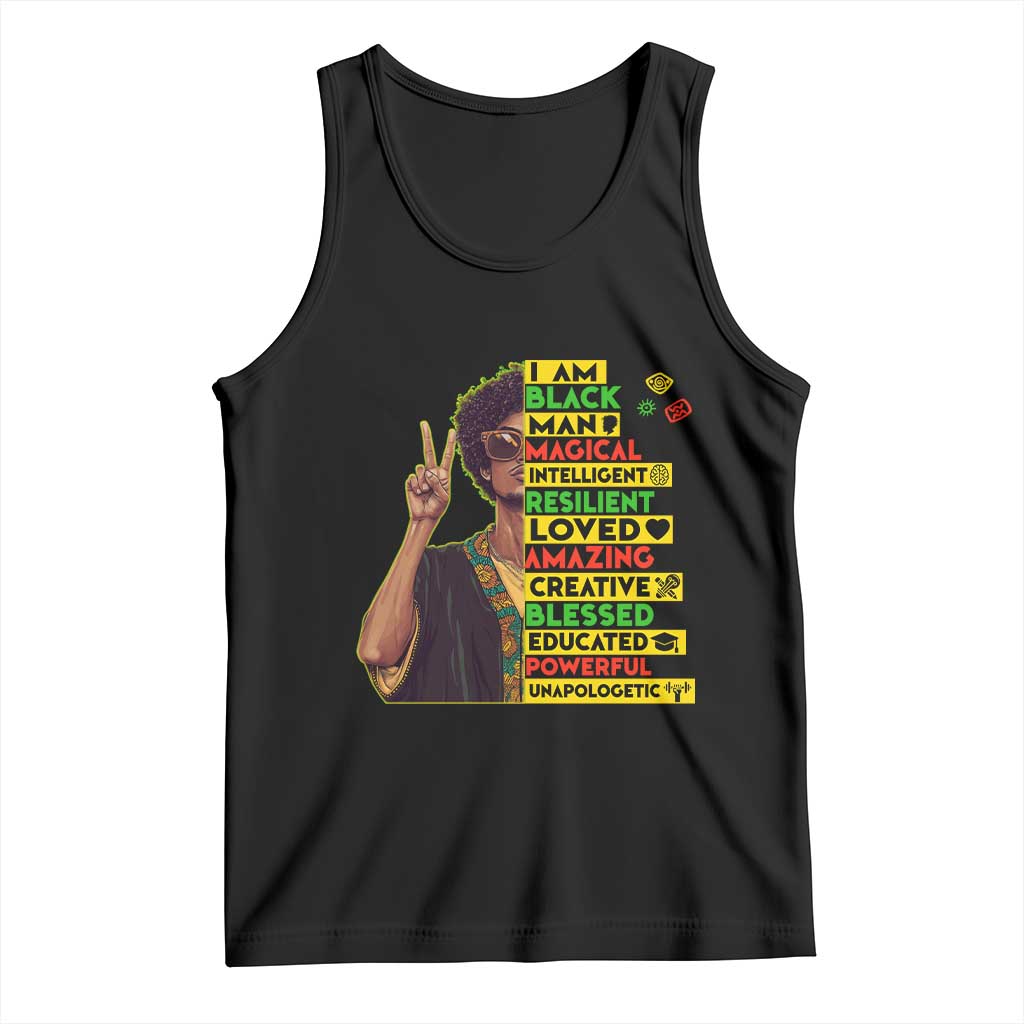 I Am Black Woman Tank Top Afro African American Pride Black History Month TS02 Black Print Your Wear