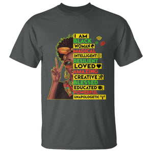I Am Black Man T Shirt Afro African American Pride Black History Month TS02 Dark Heather Print Your Wear