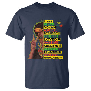 I Am Black Man T Shirt Afro African American Pride Black History Month TS02 Navy Print Your Wear