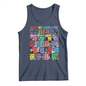 What We Learn From Black History Tank Top Black Civil Rights Leaders TS02 Navy Print Your Wear
