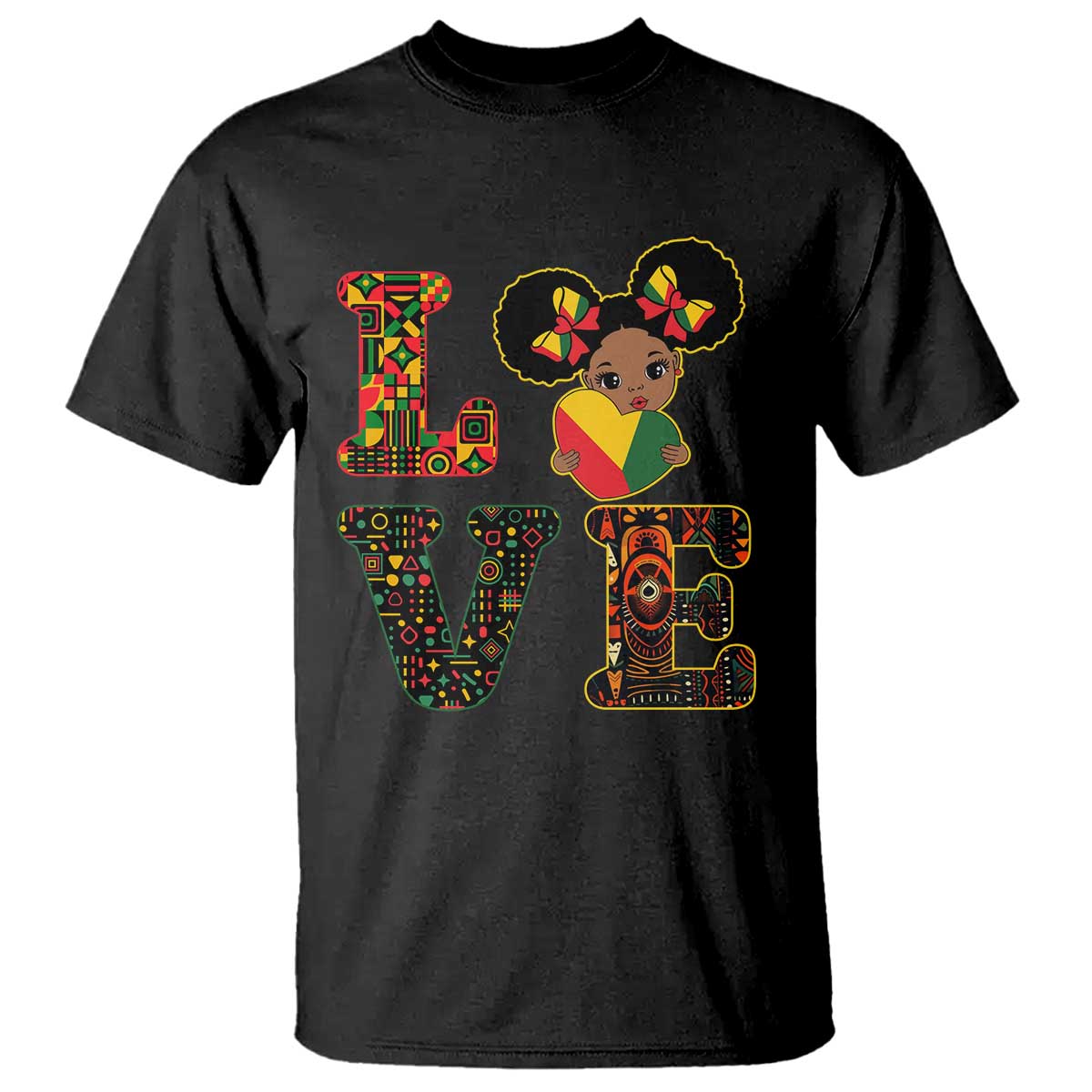 I Am Black Child T Shirt LOVE Black History Month Strong African American Pride TS02 Black Print Your Wear