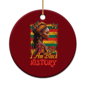 I Am Black History Ceramic Ornament African American Pride Woman TS02 1pc Red Print Your Wear