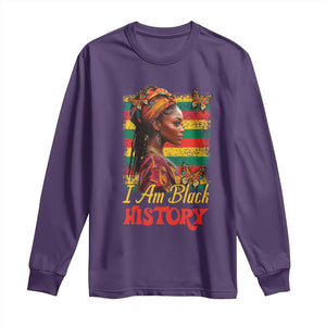 I Am Black History Long Sleeve Shirt African American Pride Woman TS02 Purple Print Your Wear