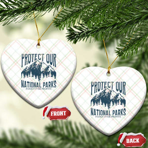 Protect Our National Parks Ceramic Ornament Retro Mountain Nature Graphic TS02 Print Your Wear