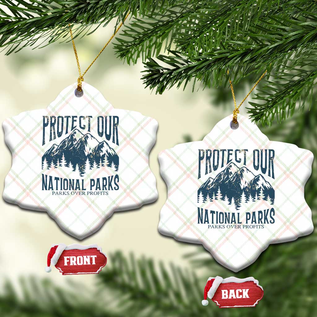 Protect Our National Parks Ceramic Ornament Retro Mountain Nature Graphic TS02 Print Your Wear