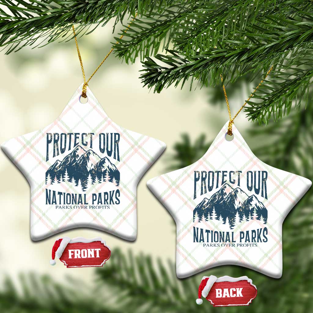 Protect Our National Parks Ceramic Ornament Retro Mountain Nature Graphic TS02 Print Your Wear
