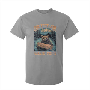 Protect Our National Parks T Shirt For Kid Parks Not Profits Bear Retro Graphic TS02 Sport Gray Print Your Wear