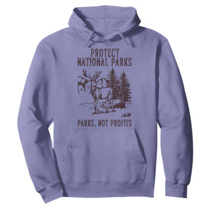 Protect National Parks Hoodie Support Parks Not Profits Deer TS02 Violet Print Your Wear