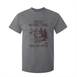 Protect National Parks T Shirt For Kid Support Parks Not Profits Deer TS02 Charcoal Print Your Wear