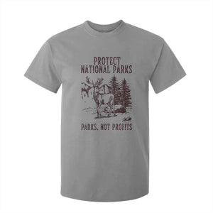 Protect National Parks T Shirt For Kid Support Parks Not Profits Deer TS02 Sport Gray Print Your Wear