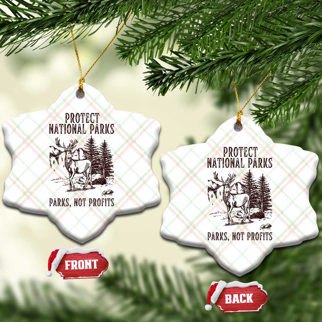 Protect National Parks Ceramic Ornament Support Parks Not Profits Deer TS02 Print Your Wear