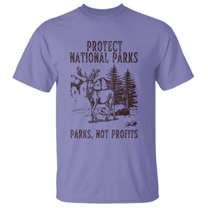 Protect National Parks T Shirt Support Parks Not Profits Deer TS02 Violet Print Your Wear