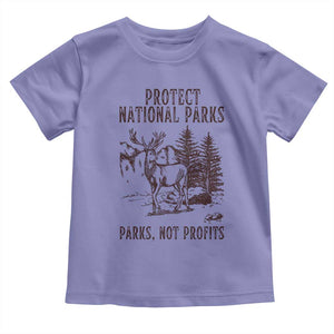 Protect National Parks Toddler T Shirt Support Parks Not Profits Deer TS02 Violet Print Your Wear