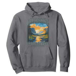 Yellowstone National Park Hoodie Worlds First NP Retro Vintage Graphic TS02 Charcoal Print Your Wear