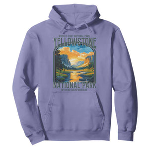 Yellowstone National Park Hoodie Worlds First NP Retro Vintage Graphic TS02 Violet Print Your Wear