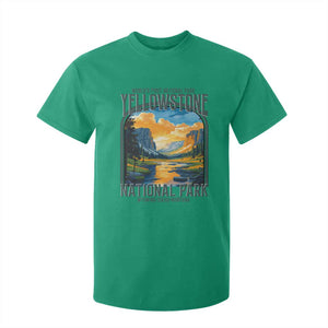 Yellowstone National Park T Shirt For Kid Worlds First NP Retro Vintage Graphic TS02 Irish Green Print Your Wear