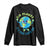 Go Planet It's Your Earth Day Long Sleeve Shirt TS02 Black Print Your Wear