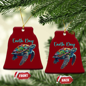 Sea Turtle Earth Day Ceramic Ornament Save The Earth TS02 Print Your Wear