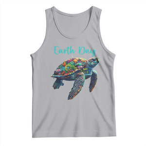 Sea Turtle Earth Day Tank Top Save The Earth TS02 Athletic Heather Print Your Wear