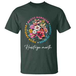 AAPI Heritage Month T Shirt Asian American Native Hawaiian Pacific Islander Vintage TS02 Dark Forest Green Print Your Wear
