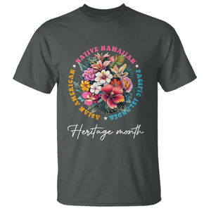 AAPI Heritage Month T Shirt Asian American Native Hawaiian Pacific Islander Vintage TS02 Dark Heather Print Your Wear