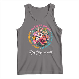 AAPI Heritage Month Tank Top Asian American Native Hawaiian Pacific Islander Vintage TS02 Deep Heather Print Your Wear