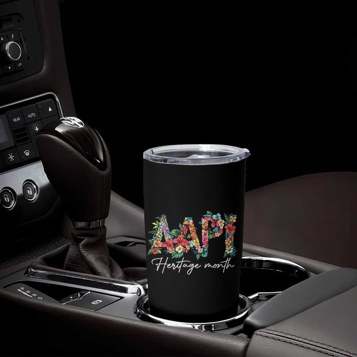 AAPI Heritage Month Tumbler Cup Retro Elegant Floral Asian American Pacific Islander TS02 Print Your Wear