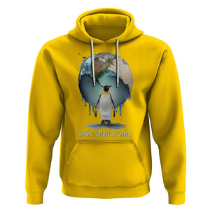 Earth Day Hoodie Animal Wildlife Conservation Penguin Save Our Home Earth Day TS02 Daisy Printyourwear