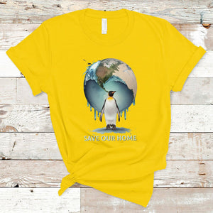 Earth Day T Shirt Animal Wildlife Conservation Penguin Save Our Home Earth Day TS02 Daisy Printyourwear