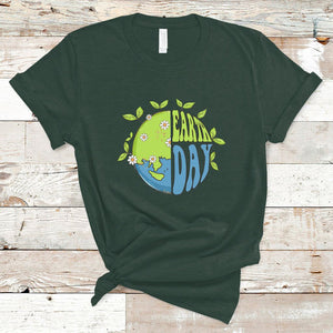 Earth Day T Shirt Earth Day Raise Environmental Crisis Awareness Go Planet TS02 Dark Forest Green Printyourwear