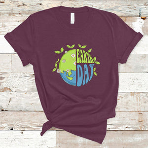 Earth Day T Shirt Earth Day Raise Environmental Crisis Awareness Go Planet TS02 Maroon Printyourwear