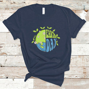 Earth Day T Shirt Earth Day Raise Environmental Crisis Awareness Go Planet TS02 Navy Printyourwear