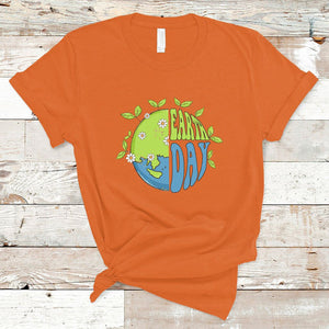 Earth Day T Shirt Earth Day Raise Environmental Crisis Awareness Go Planet TS02 Orange Printyourwear