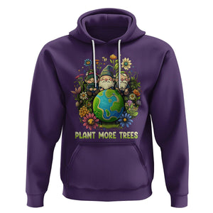 Earth Day Hoodie Plant More Trees Go Green Go Planet Happy Earth Day Gnomes TS02 Purple Printyourwear