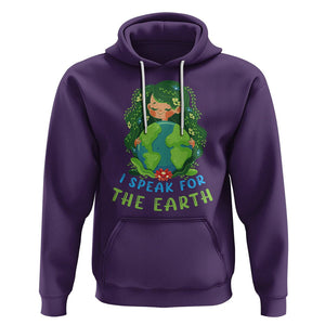 Earth Day Hoodie I Speak For The Earth Love Your Mother Go Green TS02 Purple Printyourwear