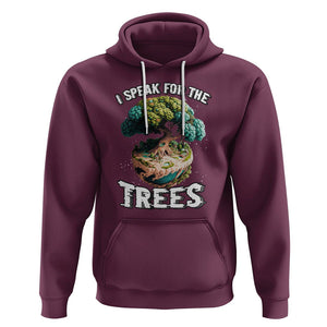 Earth Day Hoodie Speak For The Tree Love Your Mother Go Green TS02 Maroon Printyourwear