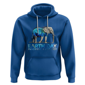 Earth Day Hoodie Animals Wildlife Elephant Conservation TS02 Royal Blue Printyourwear