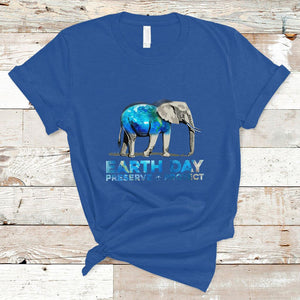 Earth Day T Shirt Animals Wildlife Elephant Conservation TS02 Royal Blue Printyourwear