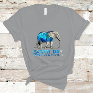 Earth Day T Shirt Animals Wildlife Elephant Conservation TS02 Sport Gray Printyourwear