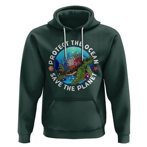 Ocean Day Hoodie Protect The Ocean Save The Planet Earth Day TS02 Dark Forest Green Printyourwear