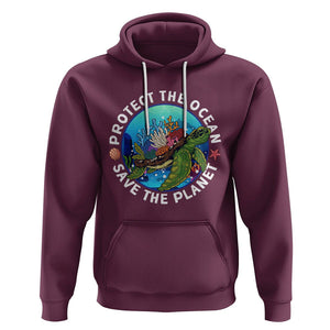 Ocean Day Hoodie Protect The Ocean Save The Planet Earth Day TS02 Maroon Printyourwear