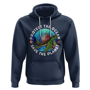 Ocean Day Hoodie Protect The Ocean Save The Planet Earth Day TS02 Navy Printyourwear